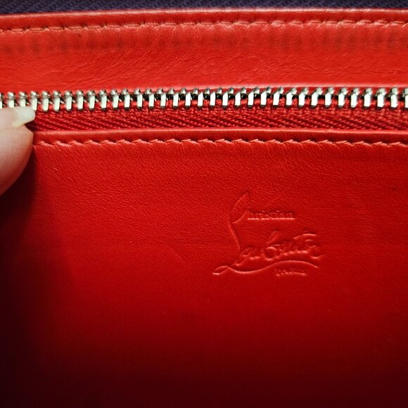 Christian Louboutin Spike Studs Zipper Wallet - Rare Color - Picture 9 of 16